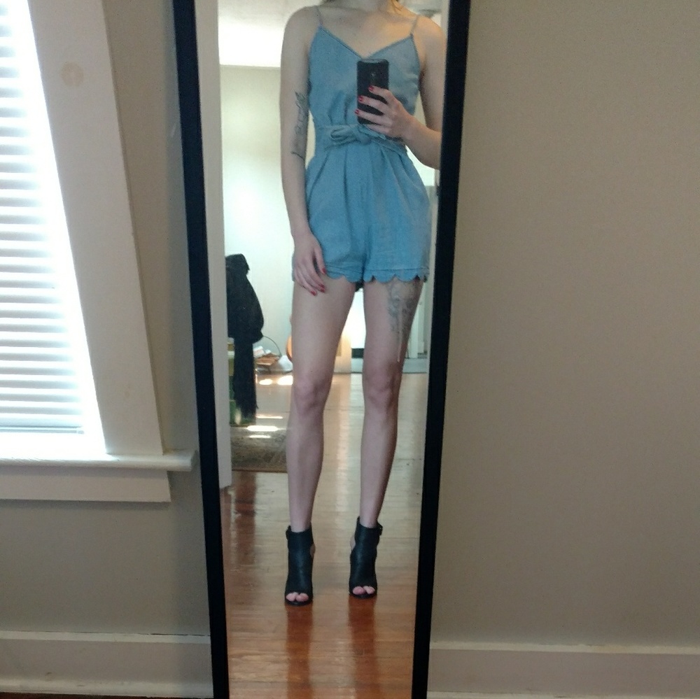 Cute blue romper